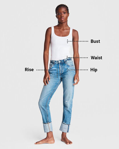 Size Guide, Jeans
