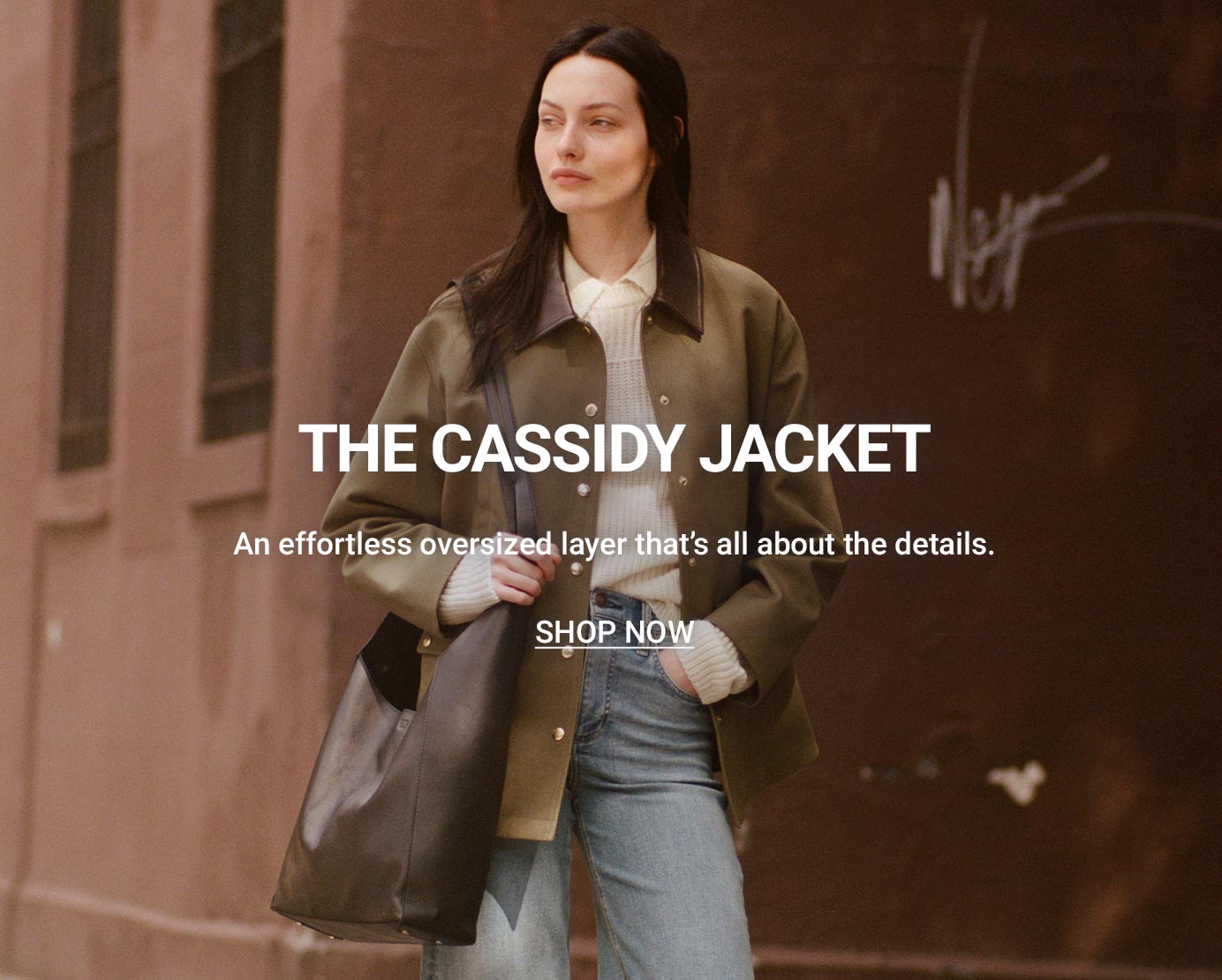 The Cassidy Jacket. An effortless oversized layer that’s all about the details.