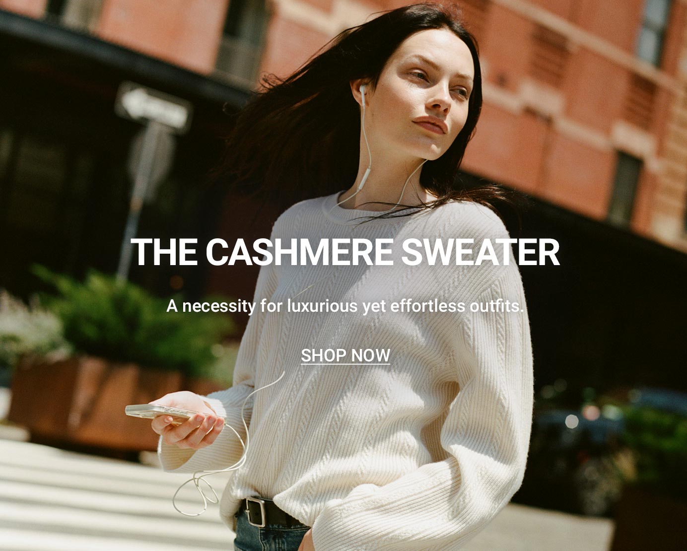 The cashmere sweater. A necessity for luxurious yet effortless outfits.